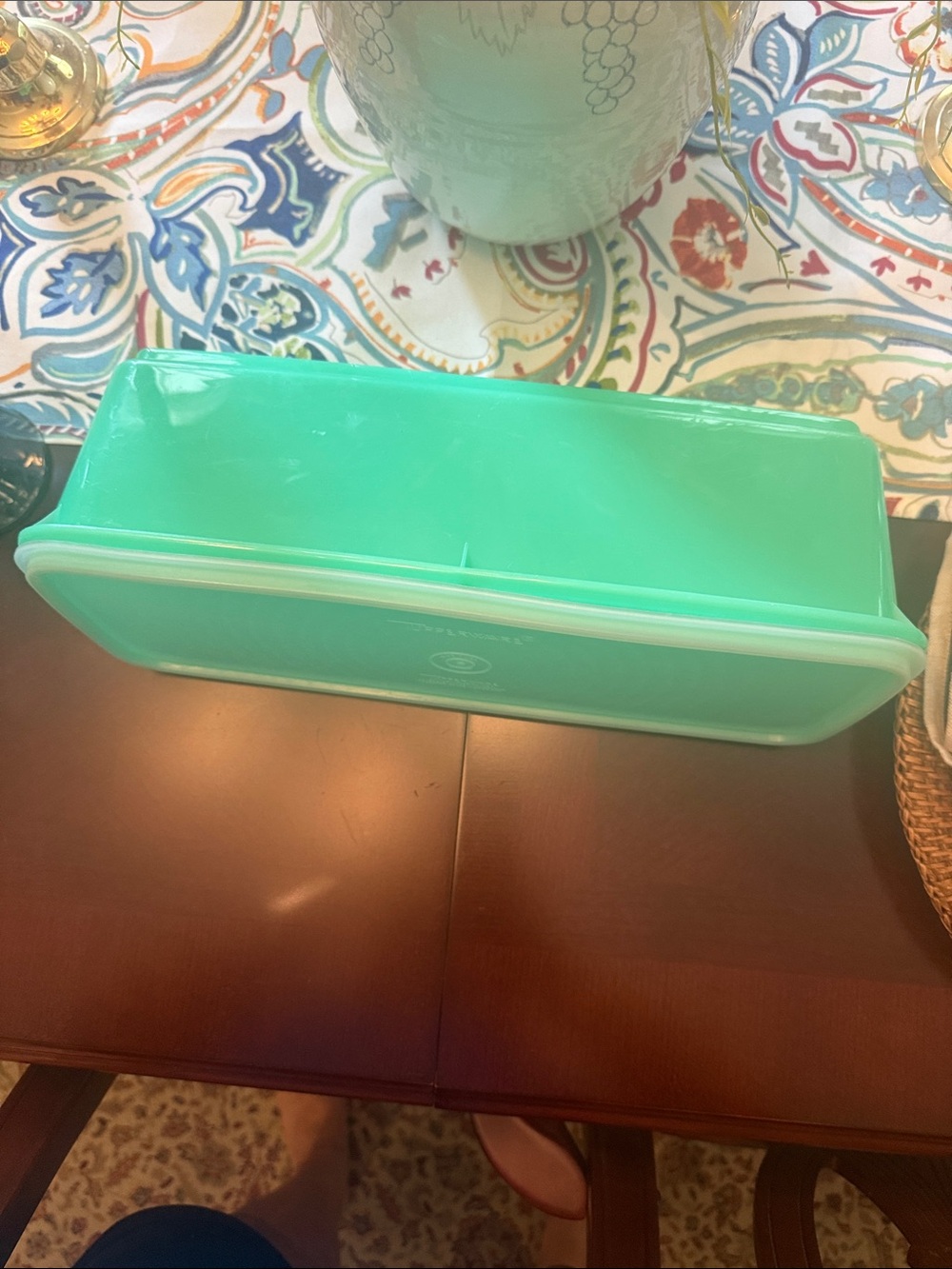 Tupperware Turquoise Rectangular Food Storage Container - Picture 4 of 8